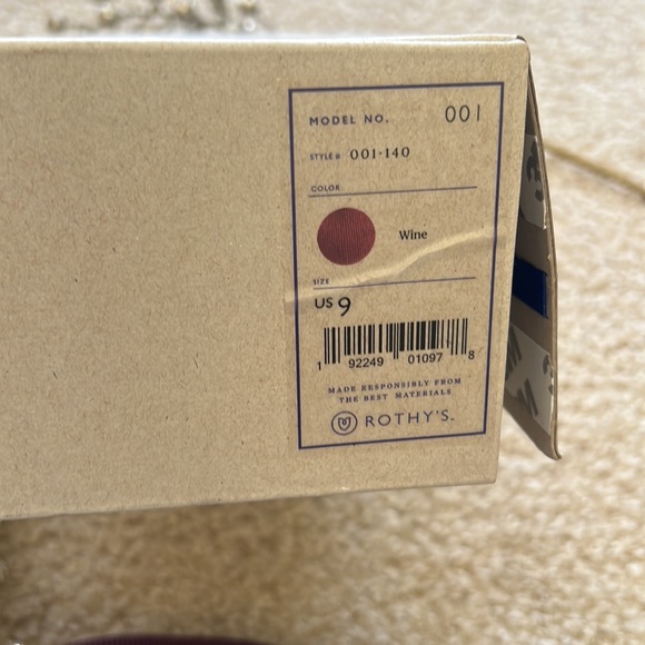 NWT Rothy’s Wine Round Toe Flats - Picture 4 of 10